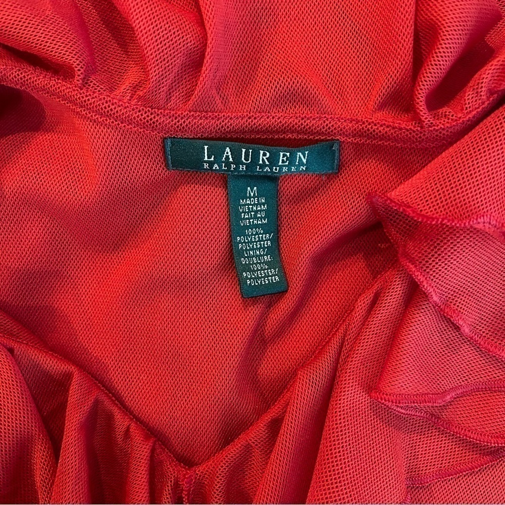 Lauren Ralph Lauren Ruffle Blouse - Size M - Picture 5 of 7